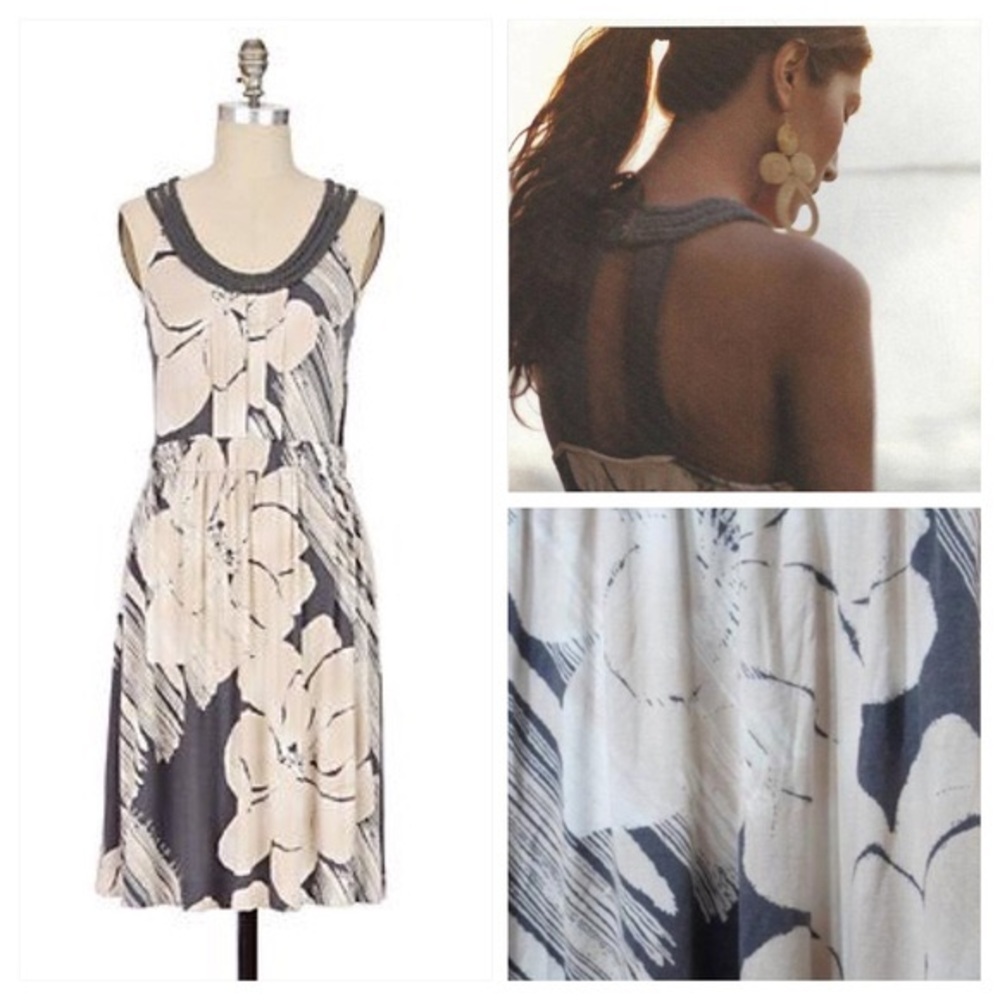 Anthropologie Saltwater Blossoms Dress